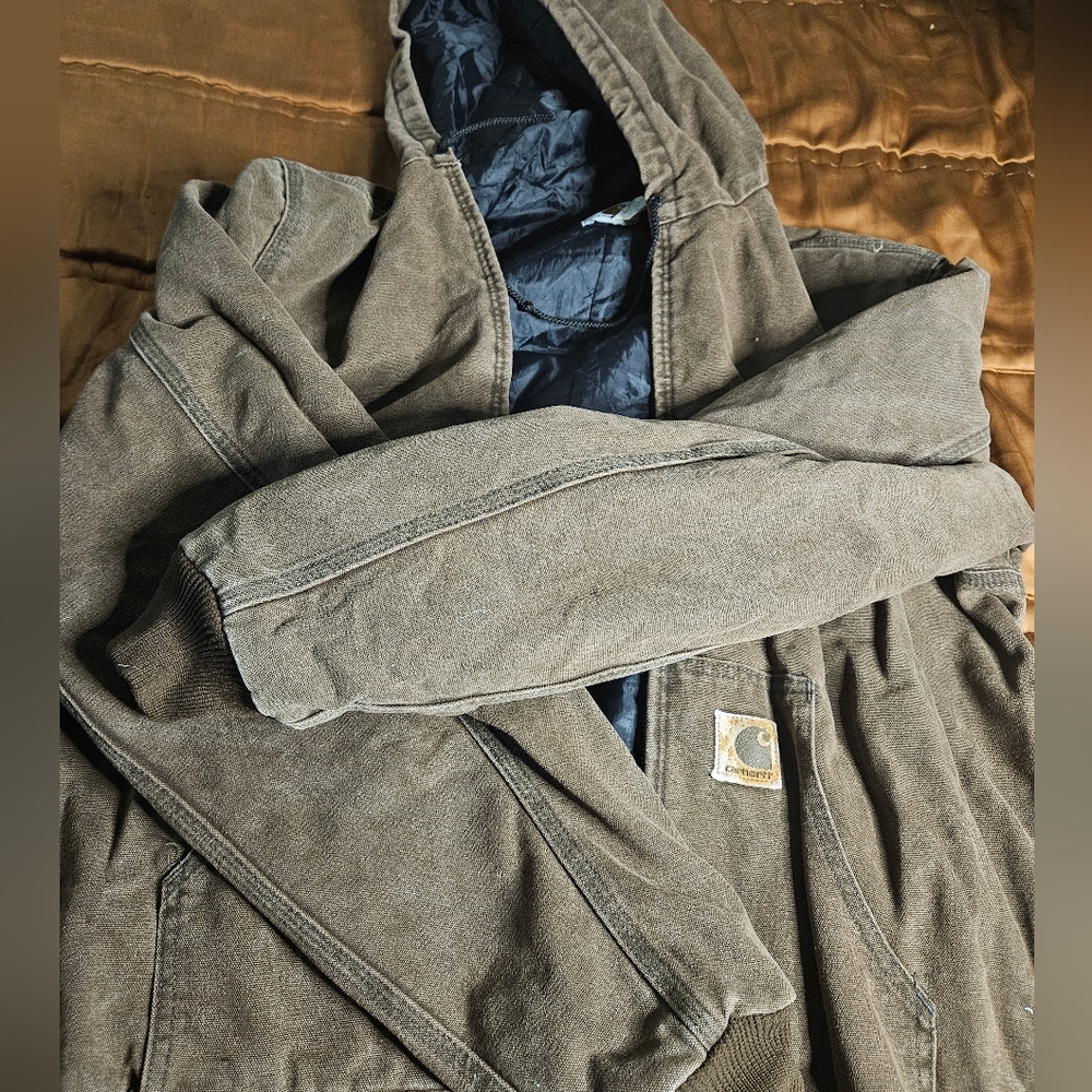 Vintage Carhartt Men's Brown Jacket